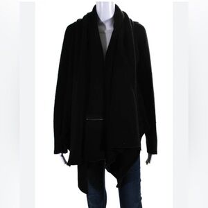 BCBGMAXAZRIA Open Front Long Sleeves Cardigan With Zipper